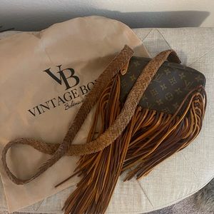 Vintage Boho Bags fringe Louis Vuitton crossbody